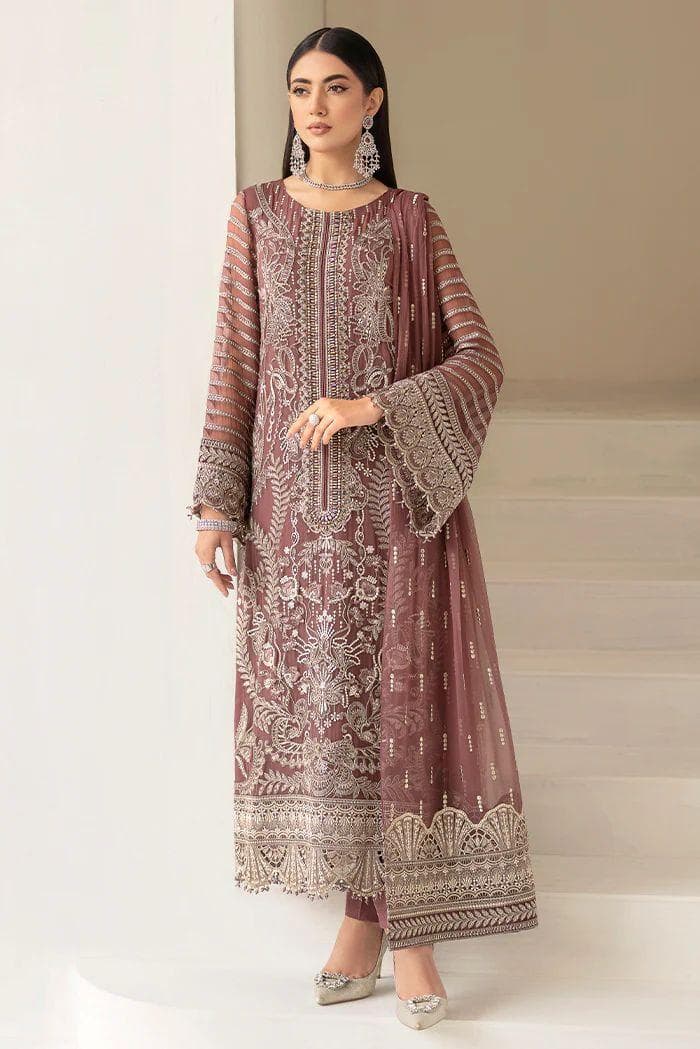 Best Of Flossie Luxury Embroidered ChiffonSuit